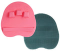 2-Pack Silicone Shower Brush - Body Scrubber & Face Exfoliator
