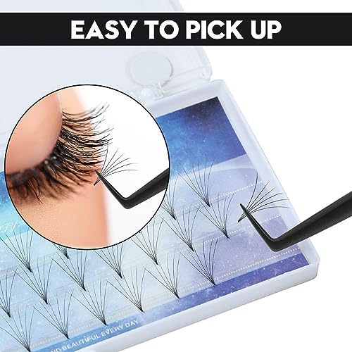 Ms.Queen Lash Extension Tweezers - 90° Fiber Tip Diamond Grip