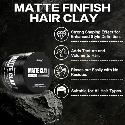 Goiple Men's Hair Styling Clay – Firm Hold Matte Finish 120g