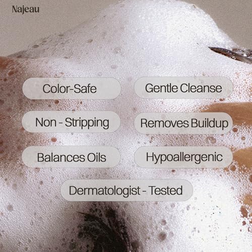 Najeau Nourishing Shampoo for All Hair Types with Aloe & Oat Amino Acids