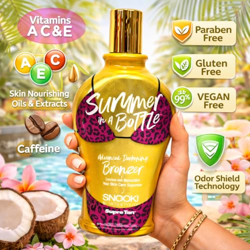 Snooki Summer in a Bottle Darkening Bronzer Tanning Lotion 12oz