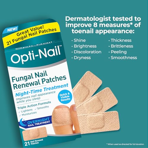 Opti-Nail Fungal Nail Renewal Patches - Overnight Treatment (42 Count, 2 Pack)