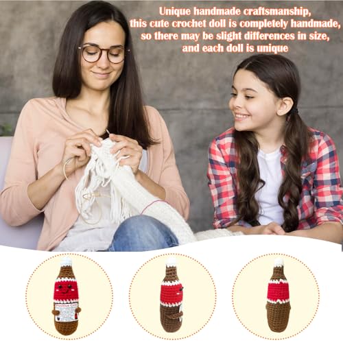 Handmade Crochet Soda Doll - Cute Emotional Support Gift