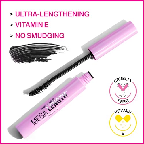 wet n wild Mega Length Mascara, Very Black, 0.21 Ounce (Pack of 2)