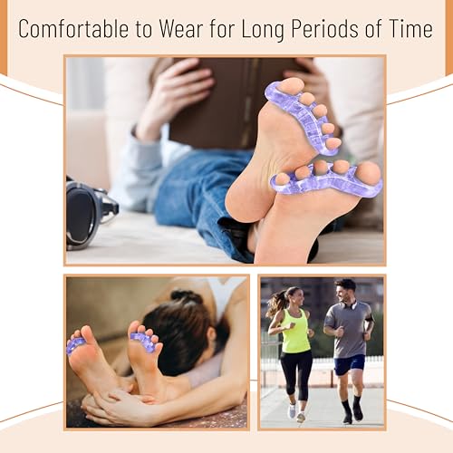 Dr. JK ToePal Gel Toe Separator Set – 2 Pairs for Bunion & Hammertoe Relief