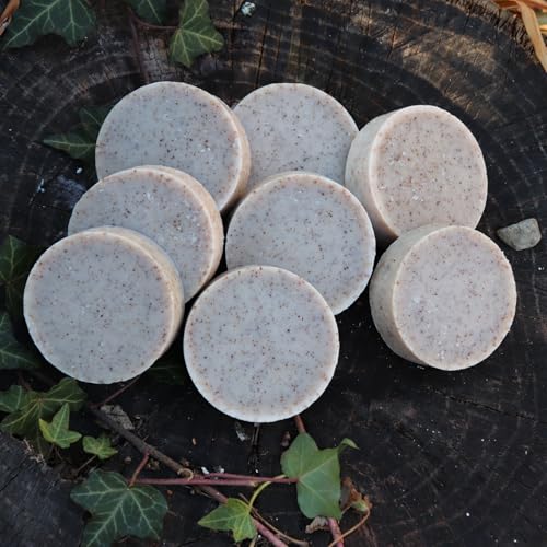 troutcreeksoaps¢ç Traditional Lard Soap + Coffee 8 Bars, 2.2lb | Natural, Unscented & Biodegradable | Handmade with Just 4 Simple Ingredients | Pig Tallow Bar Soap Made in the USA