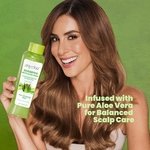 Aloe Vera Biotin Shampoo for Greasy Hair | Deep-Cleansing