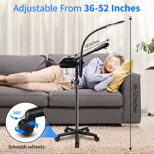 Professional Facial Steamer with 5X Magnifying Lamp