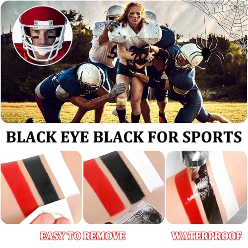White Black Red Face Body Paint,Blendable Halloween Face Body Paint Clown Special Effects Makeup Kit,Highly Pigmented Washable Cream Body Painting for Halloween Clown Cosplay Theme Parties Costume