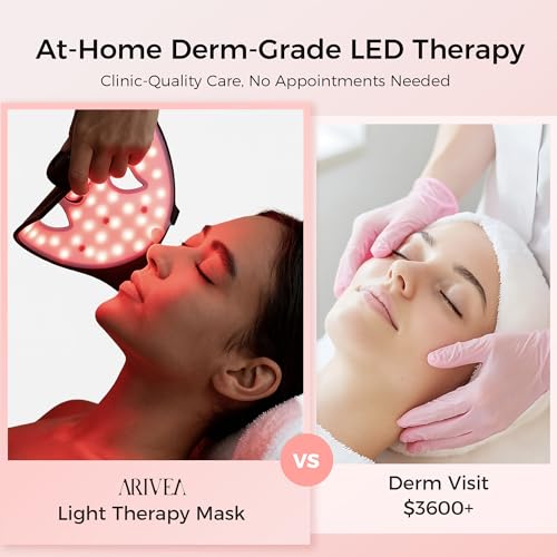 Red Light Therapy Face Mask - 3 LED Modes | Wireless & Rechargeable