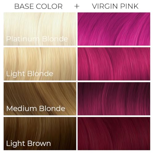 Arctic Fox Virgin Pink Semi-Permanent Hair Color - Vegan, 4 fl oz (Pack of 1)