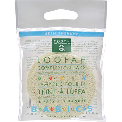 Earth Therapeutics Loofah Complexion Pads, 12 Count