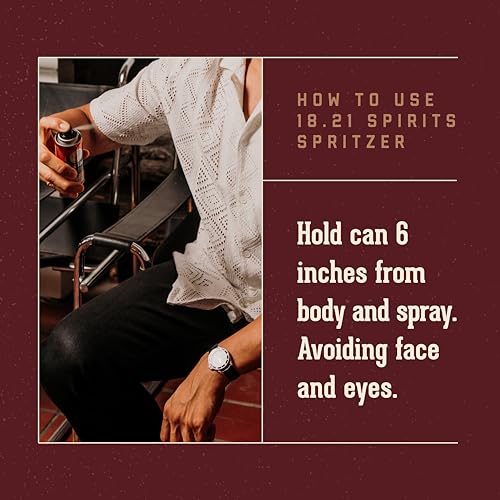 18.21 Man Made Spirits Body Spray for Men, 3.4 oz