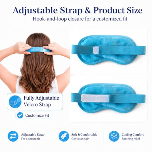 2-Pack Cooling Gel Eye Mask for Puffy Eyes & Dark Circles