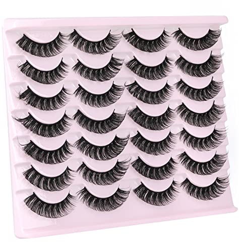 Russian Volume False Eyelashes D-Curly 14 Pairs Pack