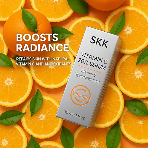 Vitamin C Facial Serum & Collagen Face Moisturizer Set ? Brightening, Firming, and Hydrating Skincare Set for All Skin Types