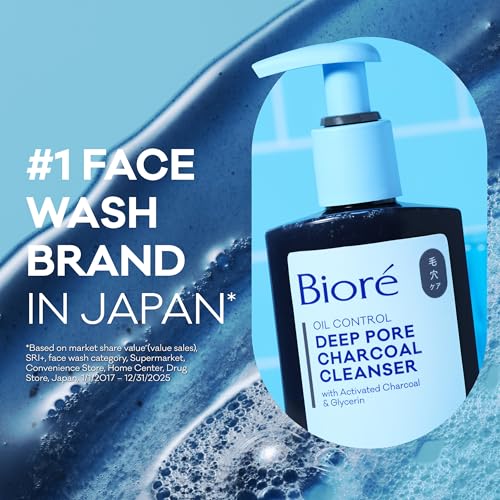 Bioré Deep Pore Charcoal Face Wash 6.77 oz