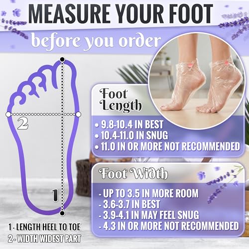 Disposable Plastic Foot Booties for Moisturizing & Wax - 200 Pack