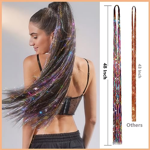 Hair Tinsel Kit 48 Inch - 20 Colors 8000 Strands