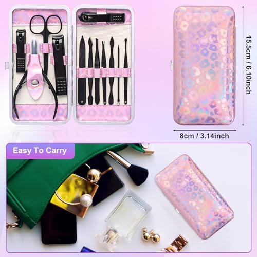 ANRUI 12-Piece Stainless Steel Manicure & Pedicure Kit