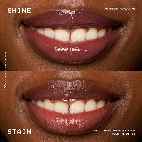 NYX Lip IV Hydrating Glossy Lip Stain - Mocha Me Wet