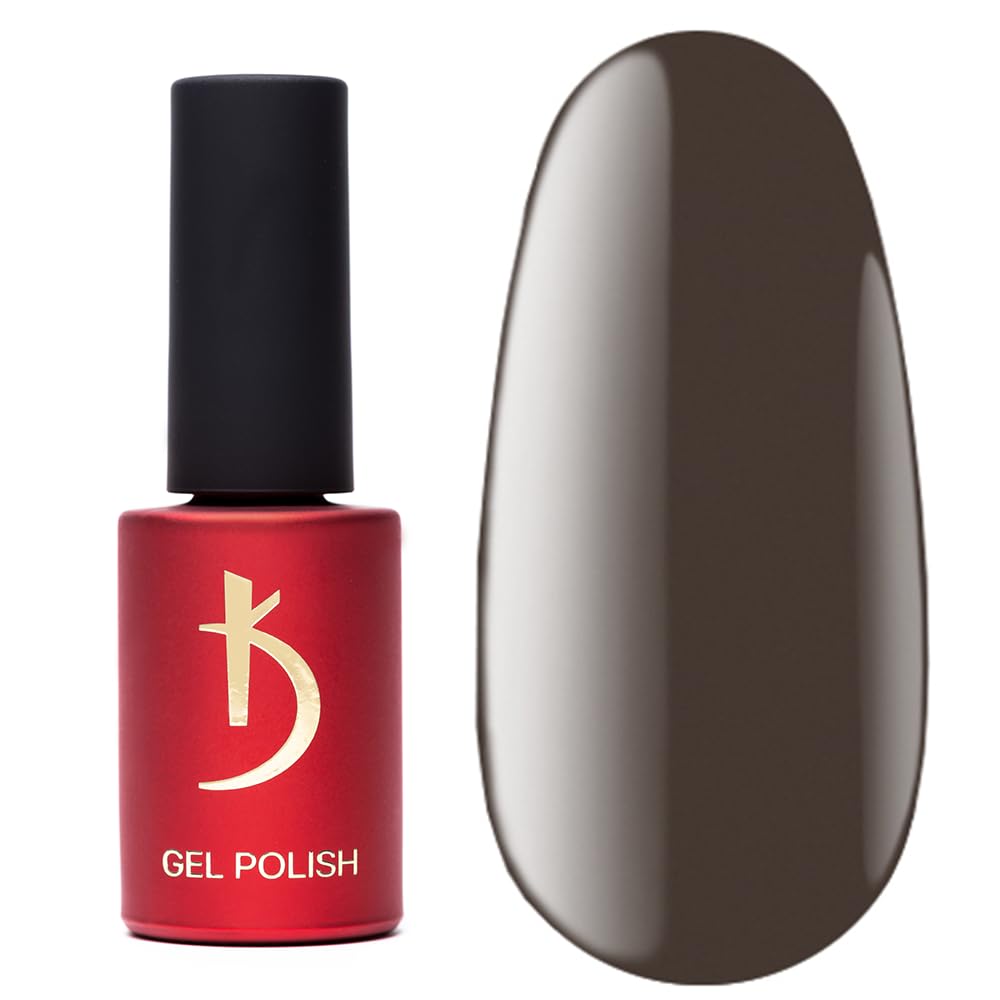 Kodi Professional CAPPUCCINO series Gel Nail Polish Color 8ml. Nude Beige French (0.27 fl oz) Gel LED/UV Nail Coat Soak Off Original (110 CN, 8ml. (coffee))