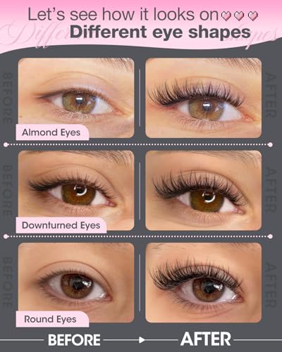 Spider Lash Clusters Kit - 110pc D Curl Wispy Extensions