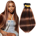 P4/30 Brazilian Virgin Hair Bundles Straight 26-30 Inch