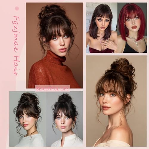 Clip-On Bangs | 100% Real Human Hair Curved Fringe for Daily Wear