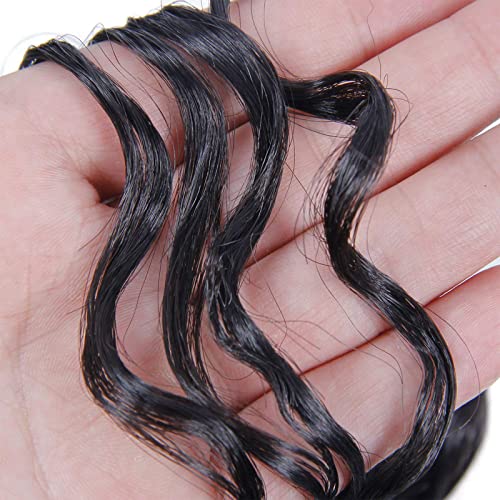 YXCHERISHAIR Curly Crochet Hair GoGo Curl Crochet hair for Women Natural Black Deep Wave Braiding hair,Synthetic Bohemian Crochet Braid Water Wave Crochet hair Extensions(Pack of 2), 18 Inch)