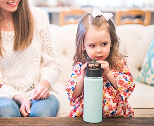 Simple Modern Water Bottle with Straw | Insulated Stainless Steel Thermos for Sports Gym | Summit Collection | 22oz | Midnight Black