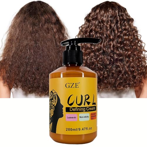 GZE 3-IN-1 Curl Defining Cream for Women - Hydrates, Frizz Control & Natural Waves