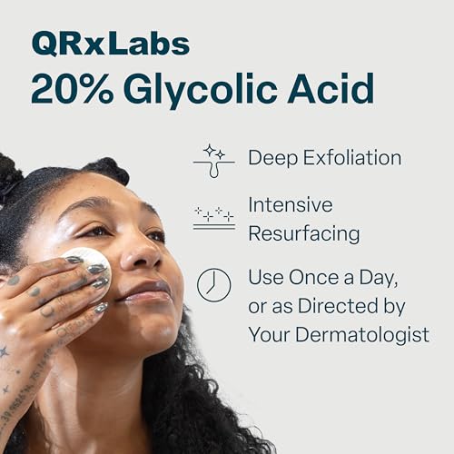 QRxLabs Glycolic Acid 20% Resurfacing Pads - 50ct