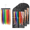Extra-Wide Hair Extension Holder Set, 3 PCS with Dustproof Bags