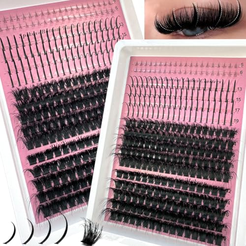 Spiky Lash Clusters - 16 Rows DD Curl Volume Extensions