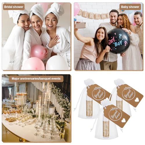 Leelosp Wedding Thank You Lip Balm Bulk Small Natural Moisturizing Mini Balm Lip Care Product Include Organza Bag and Appreciation Card for Women Baby Shower Favors, 5 Fragrance(50 Sets)