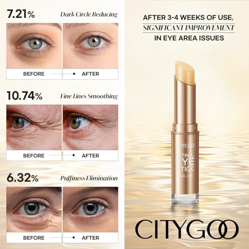 CITYGOO Retinol Eye Stick - Dark Circles, Puffiness & Fine Lines