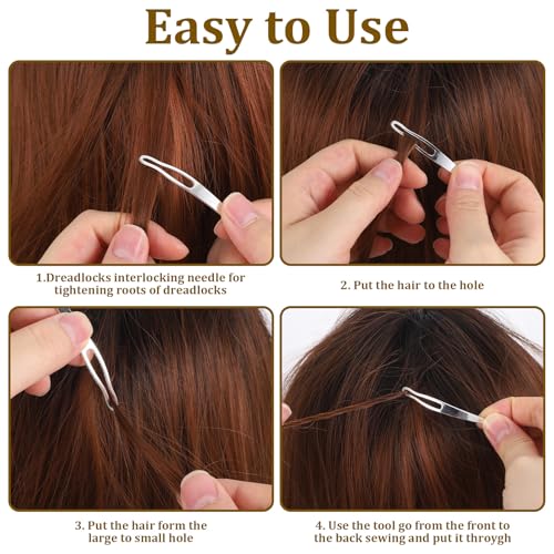 6Pcs Interlocking Tool for Dreadlocks - Lightweight Crochet Hooks
