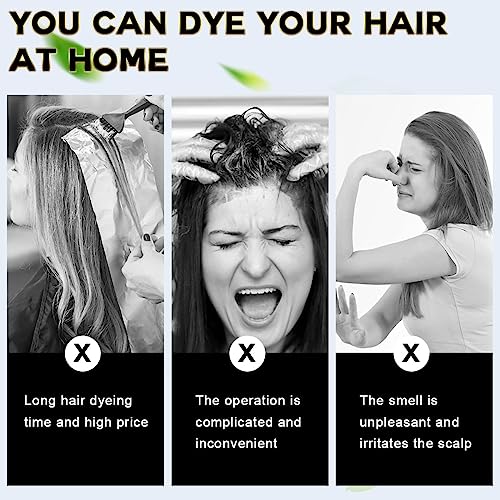 Dark Brown Hair Dye Shampoo for Gray Hair 500ml
