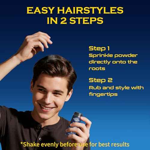 Texture Powder for Men, Stocking Stuffers, Christmas Gift for Son, Lightweight Hair Styling Powder Adds Volume and Texture for a Natural Look, Best for Short to Medium Hair