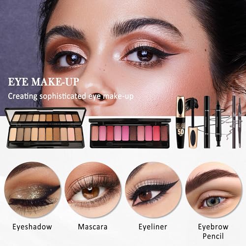 All-in-One Makeup Kit for Women - Travel-Friendly Gift Set