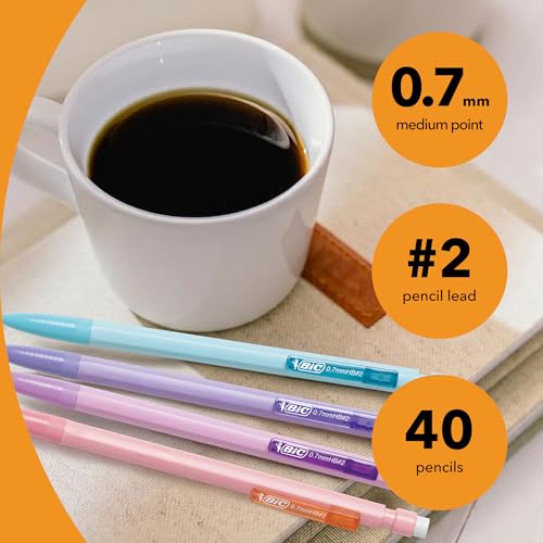 BIC Xtra-Smooth Mechanical Pencils 0.7mm, 40-Count Bulk Pack