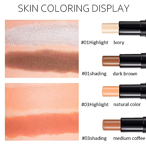 4 Colors Cream Contour Sticks Highlight Kit for Beginners