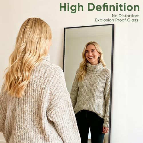 Suidia 48"x14" Full Length Mirror - Over Door & Wall Mounted