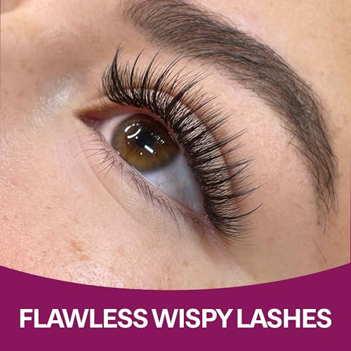 500 Wispy Promade Fans - 5D 7D 9D, C CC D Curl, 0.05-0.07mm Thickness, 9-16mm Length - Wispy Lashes Handmade Premade Lash Fans Loose Spike Premade Fans Eyelash Extensions (5D-0.07-CC 12mm)
