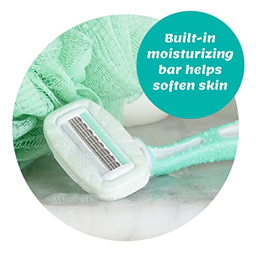 Disposable Razors for Women with Aloe - 3 Count, Sensitive Skin