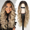 26 Inch Blonde Wavy Wig - Glueless Lace Front for Women