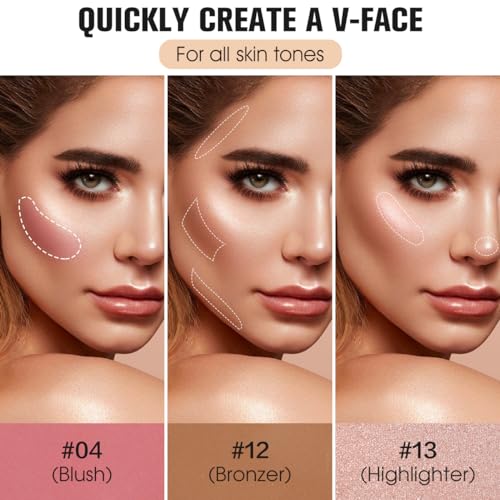 16 Colors Contour Makeup Palette - Blush, Bronzer & Highlighter