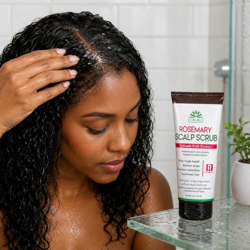 OKAY Rosemary Scalp Scrub with Biotin - 6 oz