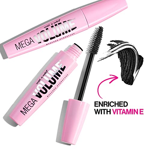wet n wild Mega Volume Waterproof Mascara, Very Black, 0.21 Ounce,C157A (Pack of 2)